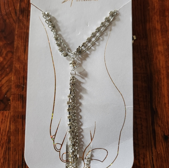 Superstar Rhinestone Ankle Slave Bracelet - Picture 2 of 3